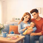 Coparentalidad España pareja criando bebé juntos en casa