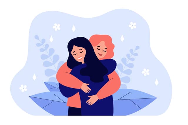 pareja lgbt abrazándose concepto inseminación casera