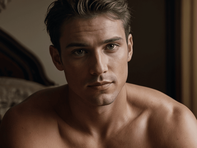 Hombre joven y guapo, concepto de donante de esperma