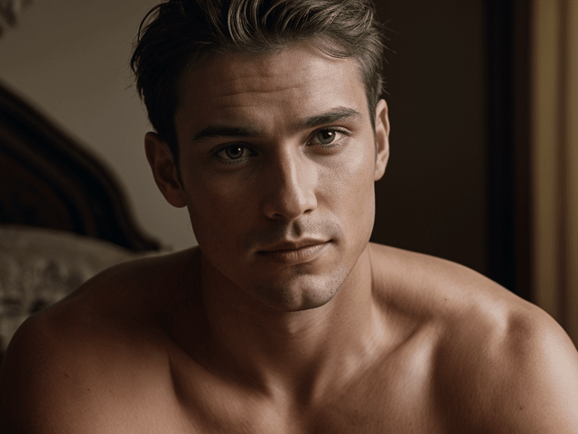 Hombre joven y guapo, concepto de donante de esperma